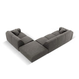 Nolio 4-Sitzer Ecksofa, Rechte Seite, aus Chenille in Grau (Haga 16), 315x250 cm von Cosmopolitan Design – Bild 5