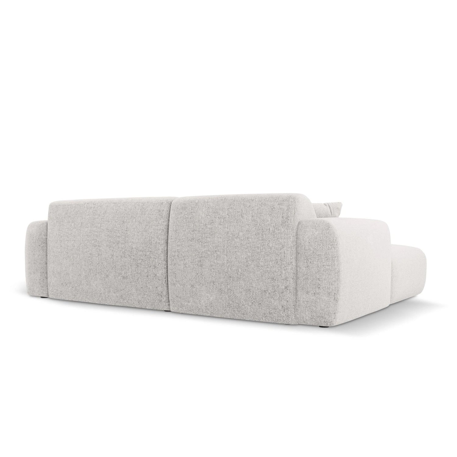 Nolio 4-Sitzer Ecksofa, Rechte Seite, aus Chenille in Hellgrau (Haga 06), 235x170x72 cm von Cosmopolitan Design – Bild 5