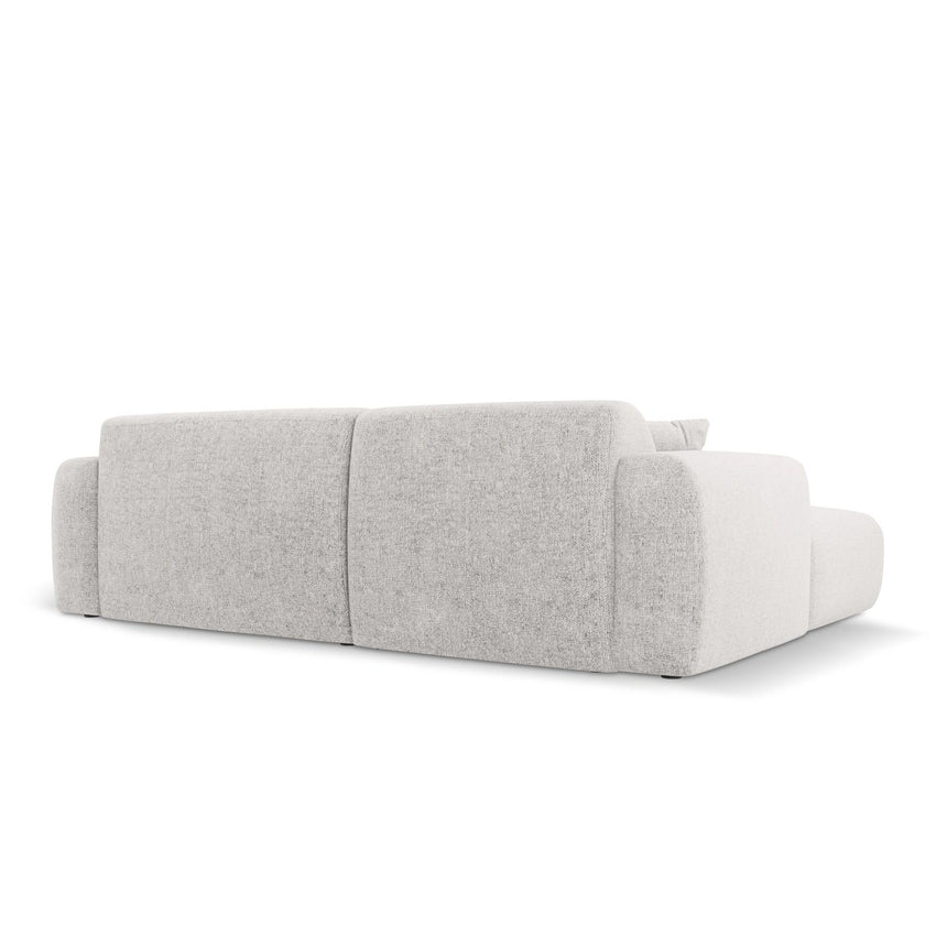 Nolio 4-Sitzer Ecksofa, Rechte Seite, aus Chenille in Hellgrau (Haga 06), 235x170x72 cm von Cosmopolitan Design – Bild 5