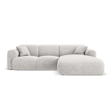Nolio 4-Sitzer Ecksofa, Rechte Seite, aus Chenille in Hellgrau (Haga 06), 260x170x72 cm von Cosmopolitan Design – Bild 1
