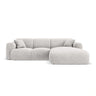 Nolio 4-Sitzer Ecksofa, Rechte Seite, aus Chenille in Hellgrau (Haga 06), 260x170x72 cm von Cosmopolitan Design – Bild 1