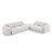 Nolio 4-Sitzer Ecksofa, Rechte Seite, aus Chenille in Hellgrau (Haga 06), 315x250 cm von Cosmopolitan Design – Bild 1