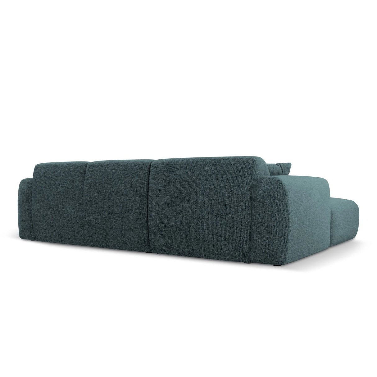 Nolio 4-Sitzer Ecksofa, Rechte Seite, aus Chenille in Petrol (Haga 78), 260x170x72 cm von Cosmopolitan Design – Bild 5