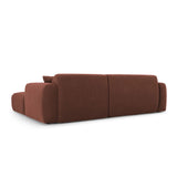 Nolio 4-Sitzer Ecksofa, Rechte Seite, aus Samt in Cuoio (Casino Cuoio), 235x170x72 cm von Cosmopolitan Design – Bild 5