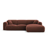 Nolio 4-Sitzer Ecksofa, Rechte Seite, aus Samt in Cuoio (Casino Cuoio), 260x170x72 cm von Cosmopolitan Design – Bild 1