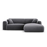 Nolio 4-Sitzer Ecksofa, Rechte Seite, aus Samt in Dunkelgrau (Casino Graphite), 235x170x72 cm von Cosmopolitan Design – Bild 1