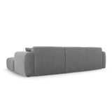 Nolio 4-Sitzer Ecksofa, Rechte Seite, aus Samt in Hellgrau (Casino Ash), 260x170x72 cm von Cosmopolitan Design – Bild 5