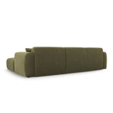 Nolio 4-Sitzer Ecksofa, Rechte Seite, aus Samt in Hellgrün (Casino Forest), 260x170x72 cm von Cosmopolitan Design – Bild 5