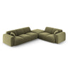 Nolio 4-Sitzer Ecksofa, Rechte Seite, aus Samt in Hellgrün (Casino Forest), 315x250 cm von Cosmopolitan Design – Bild 1