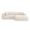 Nolio 4-Sitzer Ecksofa, Rechte Seite, aus Samt oder Chenille, 235x170x72 cm von Cosmopolitan Design – Bild 1