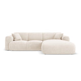 Nolio 4-Sitzer Ecksofa, Rechte Seite, aus Samt oder Chenille, 260x170x72 cm von Cosmopolitan Design – Bild 1
