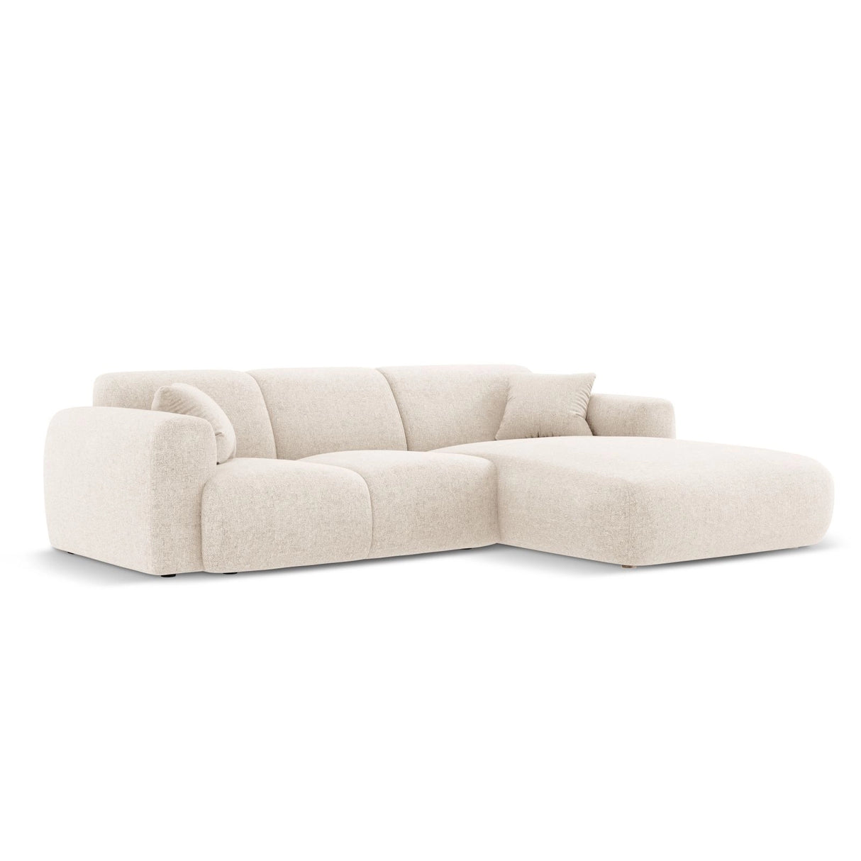 Nolio 4-Sitzer Ecksofa, Rechte Seite, aus Samt oder Chenille, 260x170x72 cm von Cosmopolitan Design – Bild 4