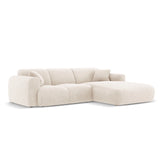 Nolio 4-Sitzer Ecksofa, Rechte Seite, aus Samt oder Chenille, 260x170x72 cm von Cosmopolitan Design – Bild 4