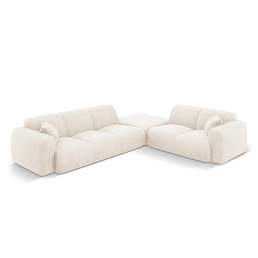 Nolio 4-Sitzer Ecksofa, Rechte Seite, aus Samt oder Chenille, 315x250 cm von Cosmopolitan Design – Bild 1