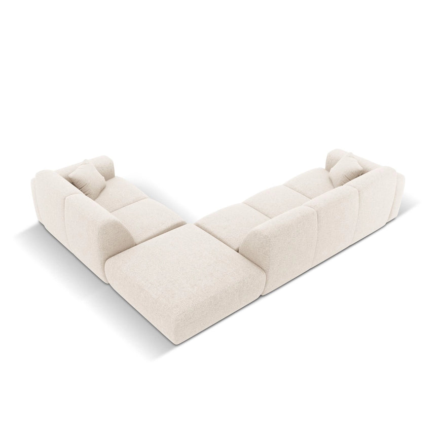 Nolio 4-Sitzer Ecksofa, Rechte Seite, aus Samt oder Chenille, 315x250 cm von Cosmopolitan Design – Bild 5