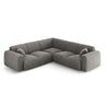 Nolio 5-Sitzer Ecksofa, symmetrisch, aus Chenille in Grau (Haga 16), 252x252x72 cm von Cosmopolitan Design – Bild 3