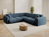 Nolio 5-Sitzer Ecksofa, symmetrisch, aus Chenille in Königsblau (Haga 86), 252x252x72 cm von Cosmopolitan Design – Bild 2