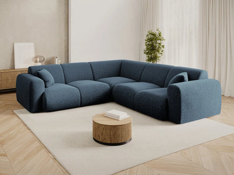 Nolio 5-Sitzer Ecksofa, symmetrisch, aus Chenille in Königsblau (Haga 86), 252x252x72 cm von Cosmopolitan Design – Bild 2