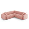 Nolio 5-Sitzer Ecksofa, symmetrisch, aus Chenille in Rosa (Haga 52), 252x252x72 cm von Cosmopolitan Design – Bild 3
