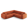Nolio 5-Sitzer Ecksofa, symmetrisch, aus Chenille in Terrakotta (Haga 44), 252x252x72 cm von Cosmopolitan Design – Bild 3