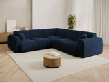 Nolio 5-Sitzer Ecksofa, symmetrisch, aus Samt in Königsblau (Casino Deep Blue), 252x252x72 cm von Cosmopolitan Design – Bild 2
