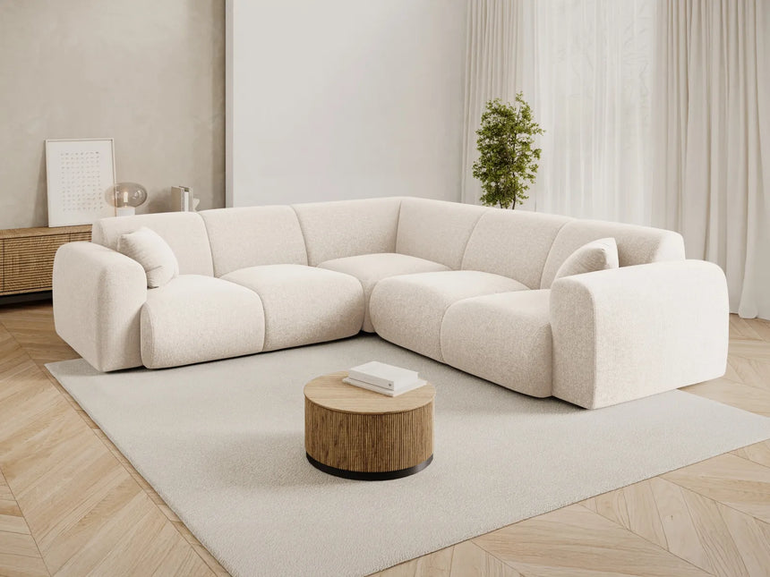 Nolio 5-Sitzer Ecksofa, symmetrisch, aus Samt oder Chenille, 252x252x72 cm von Cosmopolitan Design – Bild 2