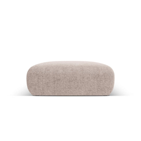 Nolio Pouf aus Chenille in Beige (Haga 30), 100x100x36 cm von Cosmopolitan Design – Bild 1