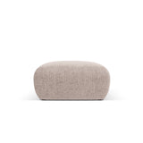 Nolio Pouf aus Chenille in Beige (Haga 30), 75x75x36 cm von Cosmopolitan Design – Bild 1