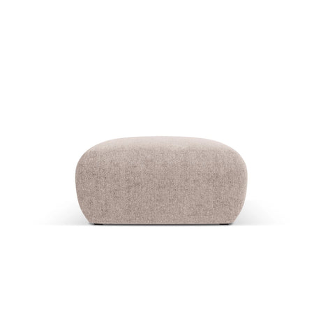 Nolio Pouf aus Chenille in Beige (Haga 30), 75x75x36 cm von Cosmopolitan Design – Bild 1