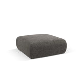 Nolio Pouf aus Chenille in Grau (Haga 16), 100x100x36 cm von Cosmopolitan Design – Bild 3