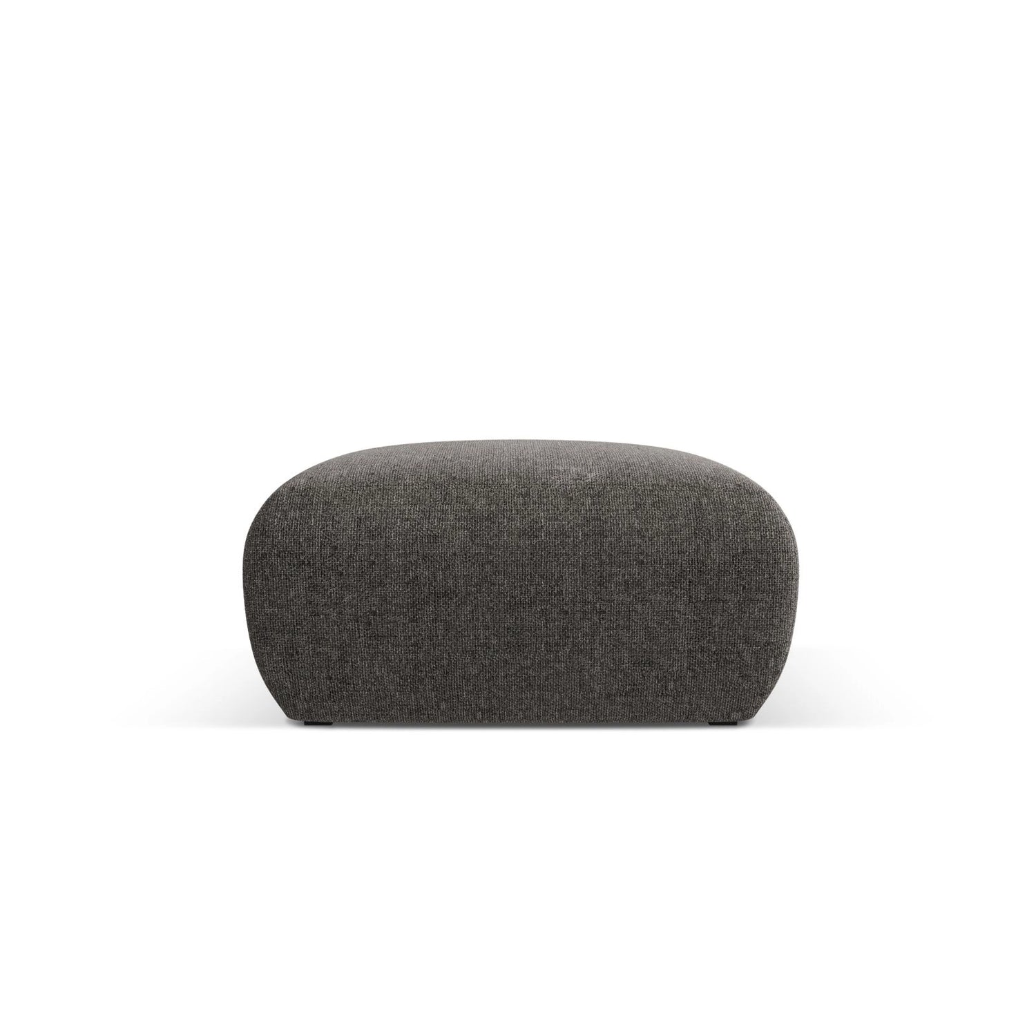 Nolio Pouf aus Chenille in Grau (Haga 16), 75x75x36 cm von Cosmopolitan Design – Bild 1