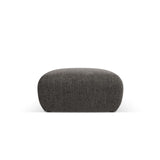 Nolio Pouf aus Chenille in Grau (Haga 16), 75x75x36 cm von Cosmopolitan Design – Bild 1