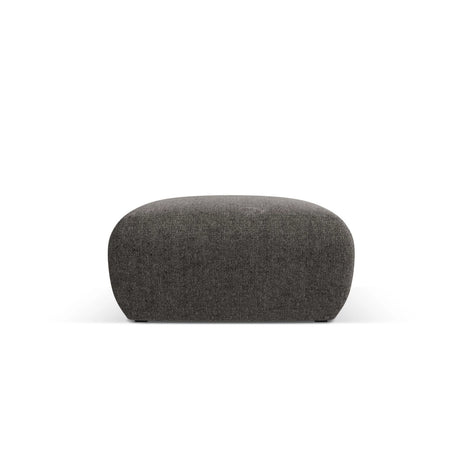 Nolio Pouf aus Chenille in Grau (Haga 16), 75x75x36 cm von Cosmopolitan Design – Bild 1