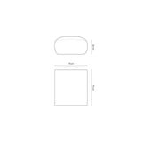 Nolio Pouf aus Chenille in Grau (Haga 16), 75x75x36 cm von Cosmopolitan Design – Bild 2