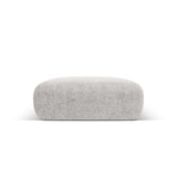 Nolio Pouf aus Chenille in Hellgrau (Haga 06), 100x100x36 cm von Cosmopolitan Design – Bild 1