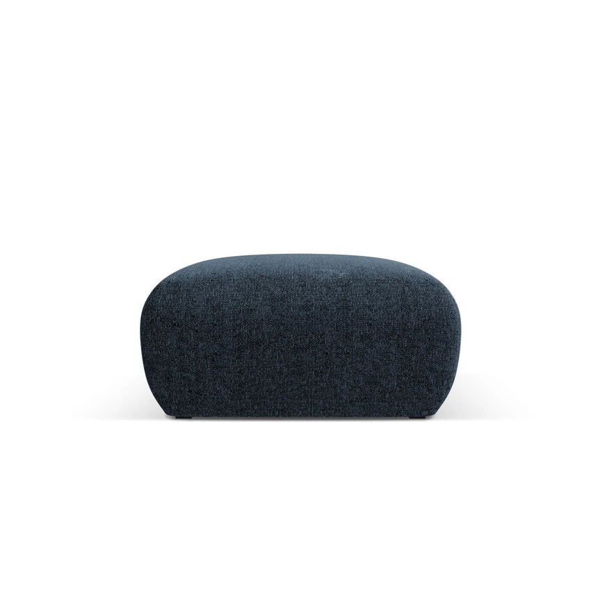 Nolio Pouf aus Chenille in Königsblau (Haga 86), 75x75x36 cm von Cosmopolitan Design – Bild 1