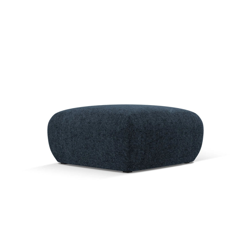 Nolio Pouf aus Chenille in Königsblau (Haga 86), 75x75x36 cm von Cosmopolitan Design – Bild 3