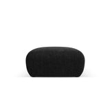 Nolio Pouf aus Chenille in Schwarz (Haga 19), 75x75x36 cm von Cosmopolitan Design – Bild 1