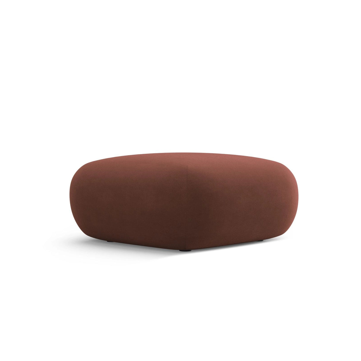 Nolio Pouf aus Samt in Cuoio (Casino Cuoio), 75x75x36 cm von Cosmopolitan Design – Bild 3