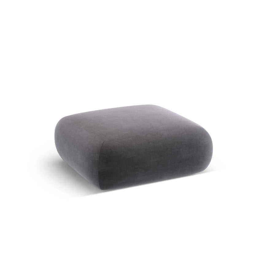 Nolio Pouf aus Samt in Dunkelgrau (Casino Graphite), 100x100x36 cm von Cosmopolitan Design – Bild 3