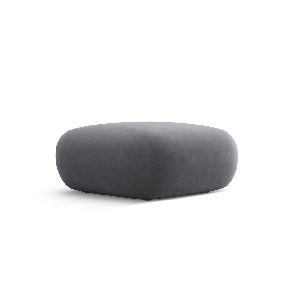 Nolio Pouf aus Samt in Dunkelgrau (Casino Graphite), 75x75x36 cm von Cosmopolitan Design – Bild 3