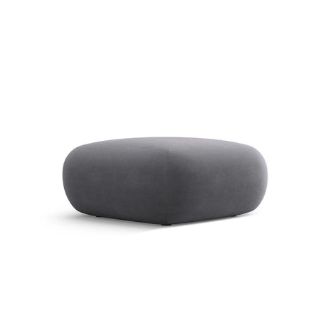 Nolio Pouf aus Samt in Dunkelgrau (Casino Graphite), 75x75x36 cm von Cosmopolitan Design – Bild 3