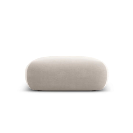 Nolio Pouf aus Samt in Hellbeige (Casino Pearl), 100x100x36 cm von Cosmopolitan Design – Bild 1