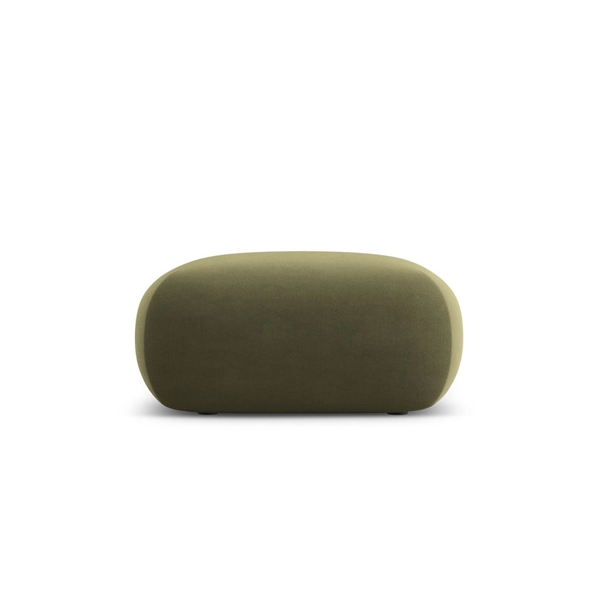 Nolio Pouf aus Samt in Hellgrün (Casino Forest), 75x75x36 cm von Cosmopolitan Design – Bild 1