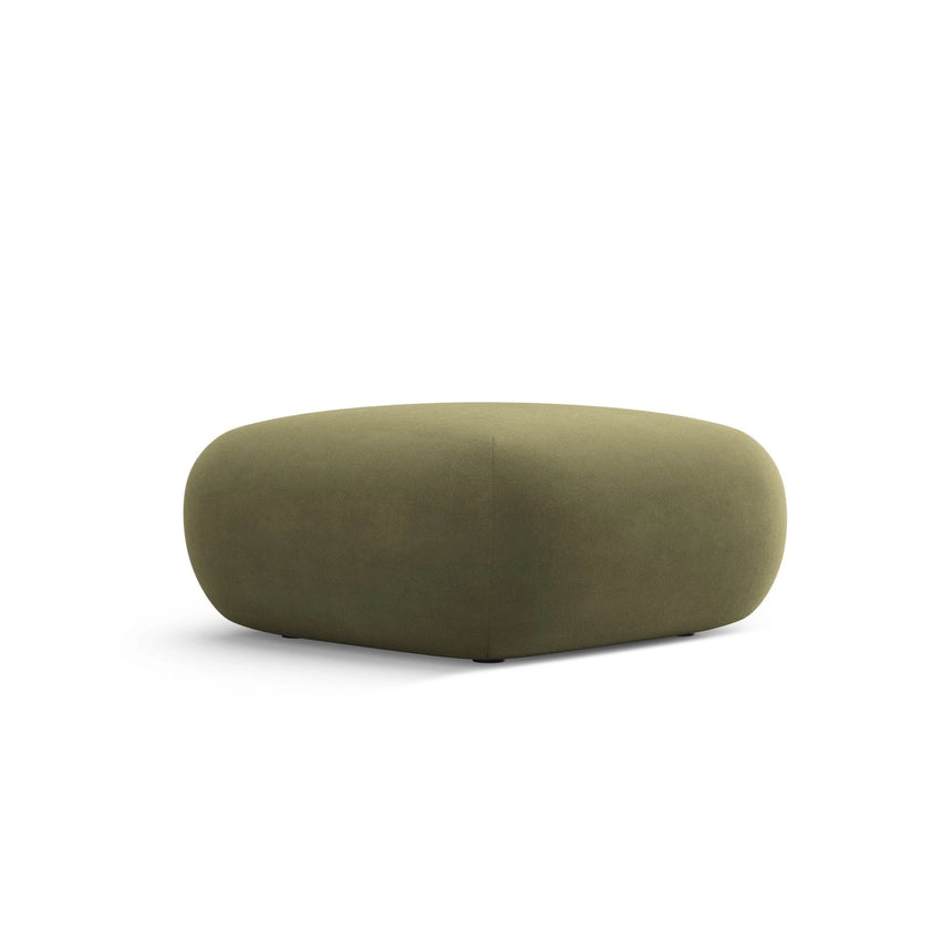 Nolio Pouf aus Samt in Hellgrün (Casino Forest), 75x75x36 cm von Cosmopolitan Design – Bild 3