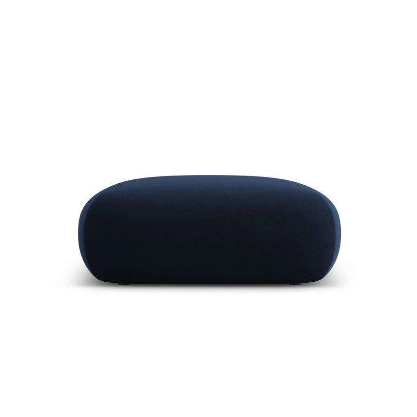 Nolio Pouf aus Samt in Königsblau (Casino Deep Blue), 100x100x36 cm von Cosmopolitan Design – Bild 1