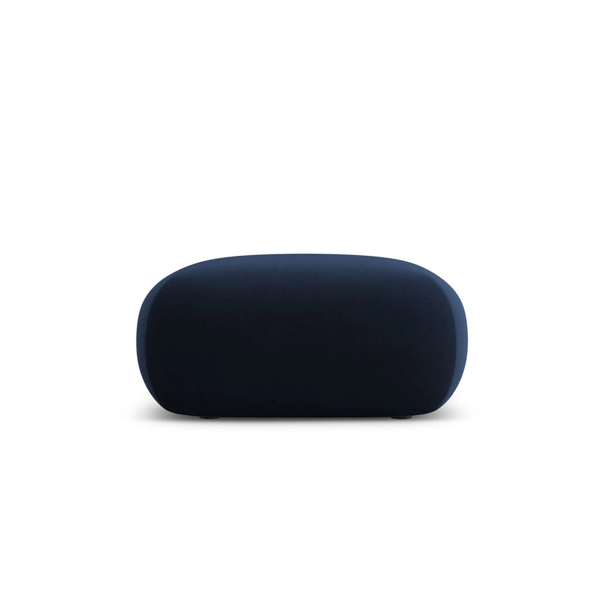 Nolio Pouf aus Samt in Königsblau (Casino Deep Blue), 75x75x36 cm von Cosmopolitan Design – Bild 1