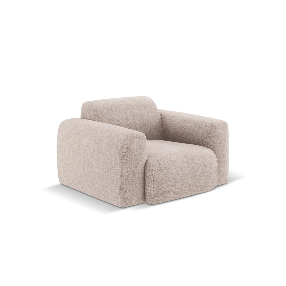 Nolio Sessel aus Chenille in Beige (Haga 30), 105x95x72 cm von Cosmopolitan Design – Bild 4