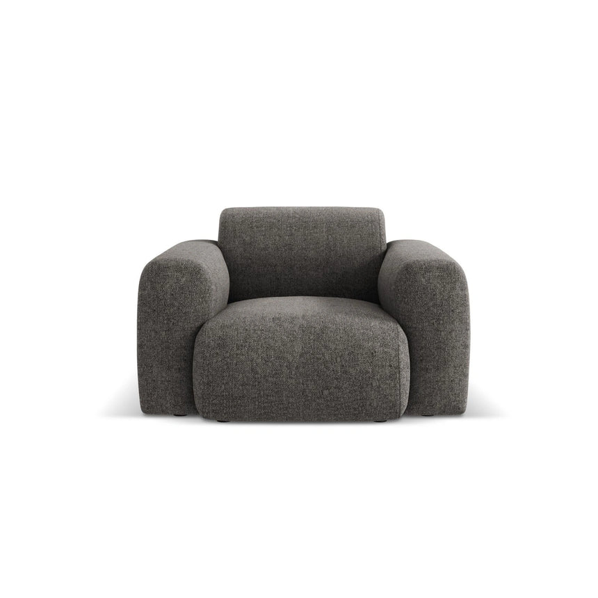 Nolio Sessel aus Chenille in Grau (Haga 16), 105x95x72 cm von Cosmopolitan Design – Bild 1