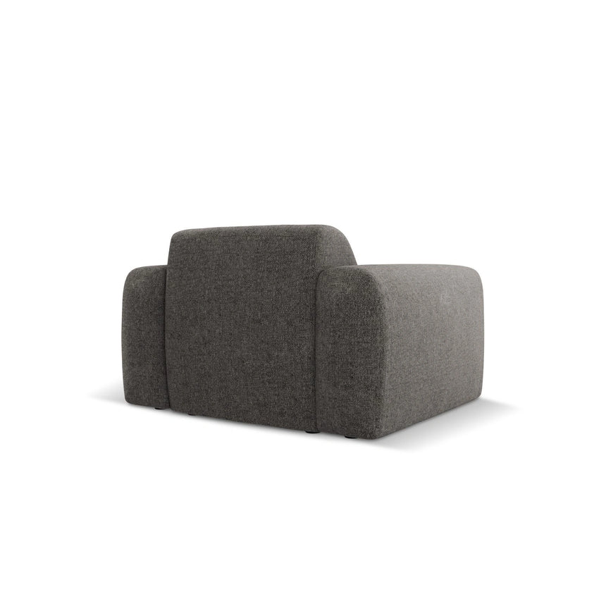 Nolio Sessel aus Chenille in Grau (Haga 16), 105x95x72 cm von Cosmopolitan Design – Bild 5